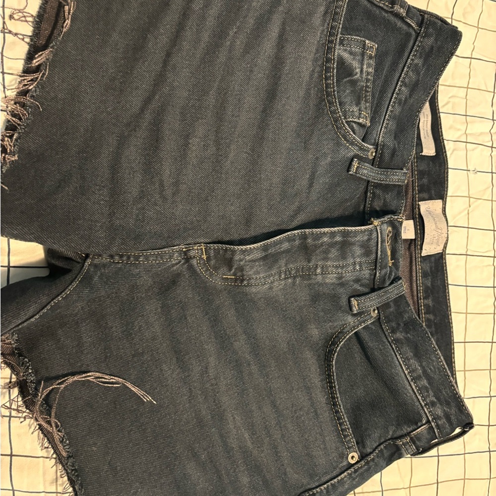 90’s Jean baggy black shorts